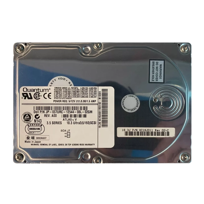 Dell 37URC | 18GB 7200RPM Ultra160 SCSI 2MB Cache 80-Pin 3.5-Inch Hard Drive Refurbished - Dell refurbished available on Gotodirect