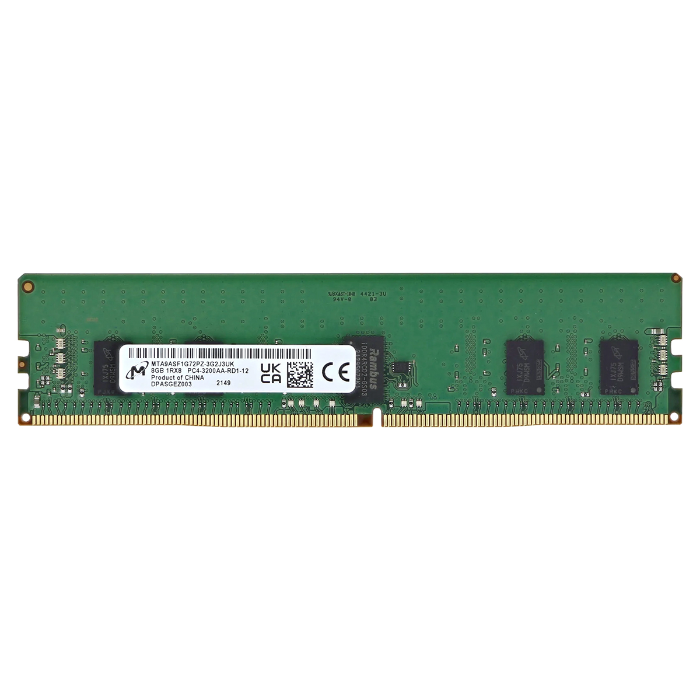 Micron MTA9ASF1G72PZ-3G2J3UK | 8GB DDR4-3200MHz ECC Registered CL22 288-Pin RDIMM 1.2V 1Rx8 Memory Module Refurbished -  refurbished available on Gotodirect