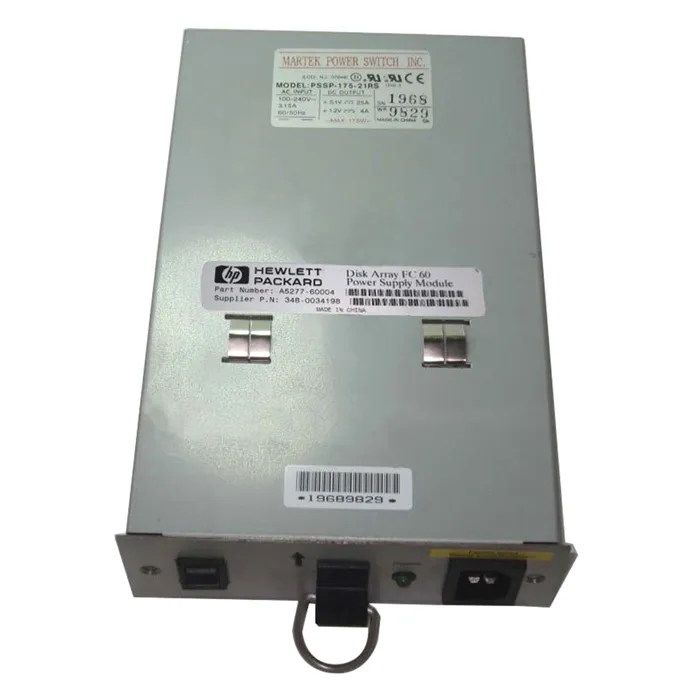 HP A5277-60004 | Hot-Swappable Power Supply Module for FC60 Controller Enclosure Refurbished - Hewlett-Packard (ou HP en abrégé) refurbished available on Gotodirect