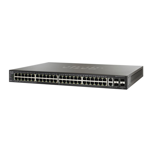 Cisco SRW248G4-K9-NA-RF | Small Business 300 Series SF300-48 48 x Ports 10/100Base-TX + 2 x GE RJ-45 Ports + 2 x Combo SFP mini-GBIC Ports Layer 3 Managed 1U Rack-Mountable Gigabit Ethernet Netwok Switch Refurbished - Cisco Systems Inc. refurbished available on Gotodirect