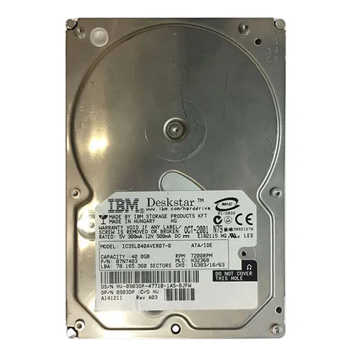 Dell 903DP | 40GB 7200RPM ATA-100 2MB Cache 3.5-Inch Hard Drive Refurbished - Dell refurbished available on Gotodirect