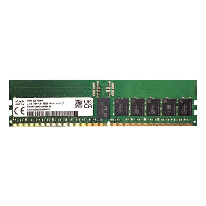 Hynix HMCG84AGBRA190NAA | 32GB DDR5-5600MHz ECC Registered CL46 288-Pin RDIMM 1.1V 1Rx4 Memory Module Refurbished -  refurbished available on Gotodirect