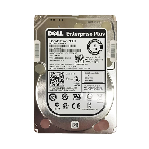 Dell 0MR5PD | 1TB 7200RPM SAS 6Gb/s Hot-Pluggable 2.5-Inch Nearline Hard Drive for PowerEdge Server Refurbished - Dell refurbished available on Gotodirect