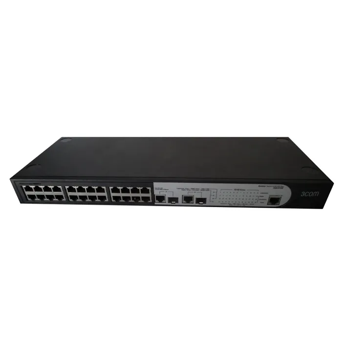3Com 3CBLSF26H | Baseline 2226 Plus 24 x RJ-45 Ports 10/100Base-TX + 2 x Shared SFP Ports Layer 2 Managed Rack-mountable Fast Ethernet Network Switch Refurbished -  refurbished available on Gotodirect