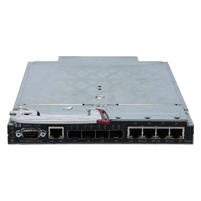 HP 438030-B21 | GBE2C 5-Ports 1Gb/s RJ-45 Gigabit Ethernet Layer2/3 Blade Switch with 4x SFP (Empty) Ports for c-Class BladeSystem Refurbished - Hewlett-Packard (ou HP en abrégé) refurbished available on Gotodirect