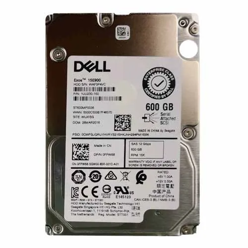 Dell 0FPW68 | 600GB 2.5-inch 12GB/s SAS 15000RPM 128MB Cache (512n) Hot-Pluggable Server Hard Drive for PowerEdge G14 - G16 Servers and Storage Arrays Refurbished - Dell refurbished available on Gotodirect