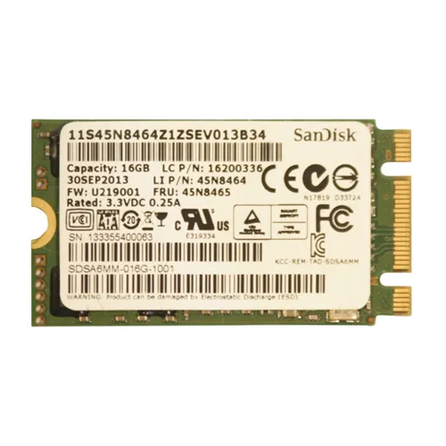 Buy IBM 45N8465 | 16GB Multi-Level Cell SATA 6Gb/s M.2 2280 Solid State Drive Refurbished - $121.07 IBM 45N8465 | 16GB Multi-Level Cell SATA 6Gb/s M.2 2280 Solid State Drive Refurbished - refurbished available on Gotodirect