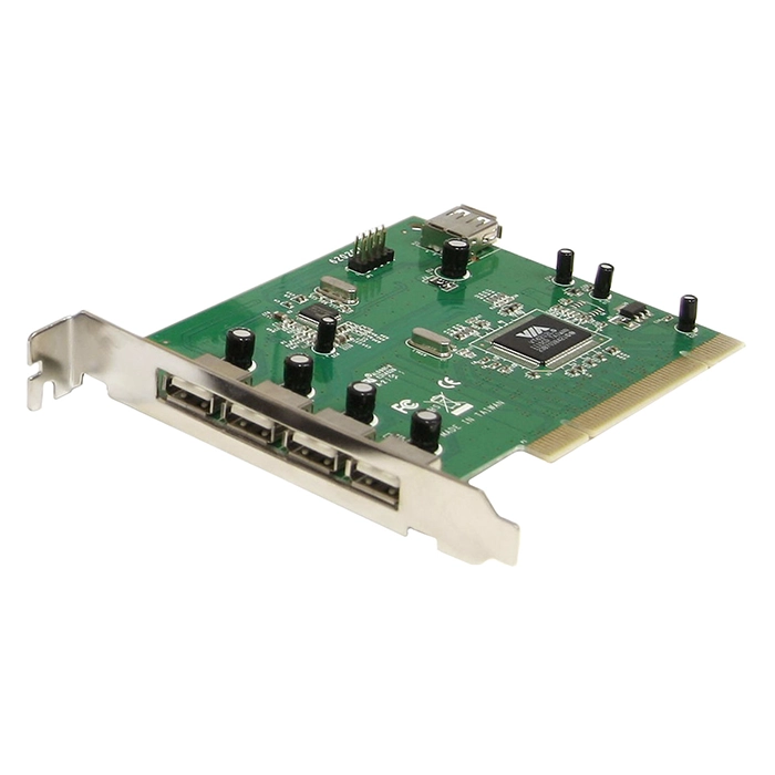 StarTech PCIUSB7-C3 | 7 Port PCI 4 x 4-pin Type A Female USB 2.0 External Card Adapter Refurbished - StarTech.com (standardized as per the brand's official website refurbished available on Gotodirect