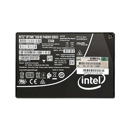 HP 877718-001 | 375GB Triple-Level Cell SATA 6Gb/s PCI Express x4 (NVMe) Write Intensive 2.5-Inch (SC) Digitally Signed Solid State Drive Refurbished - Hewlett-Packard (ou HP en abrégé) refurbished available on Gotodirect