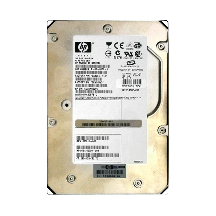 HP 359709-003 | 146GB 15000RPM Fibre Channel 2Gb/s Hot-Swappable 40-Pin 3.5-inch Hard Drive Refurbished - Hewlett-Packard (ou HP en abrégé) refurbished available on Gotodirect