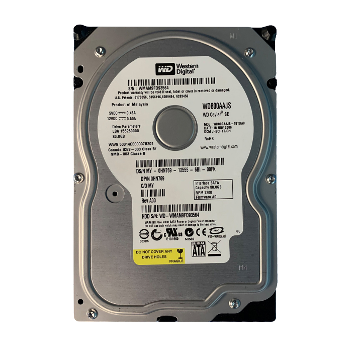 Dell HN769 | 80GB 7200RPM SATA 1.5Gb/s 8MB Cache 3.5-Inch Hard Drive for PowerEdge Server & PowerVault Storage Array Refurbished - Dell refurbished available on Gotodirect