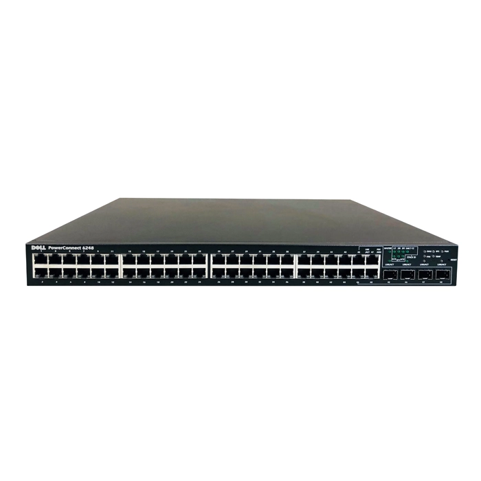 Dell 0G1306 | PowerConnect 6200 Series 6248 48 x Ports 10/100/1000Base-T + 4 x Shared SFP Ports Layer 3 Managed 1U Rack-mountable Gigabit Ethernet Network Switch Refurbished - Dell refurbished available on Gotodirect