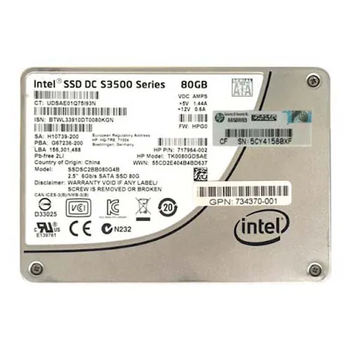 Buy Intel SSDSC2BB080G4B | DC S3500 80GB Multi-Level Cell SATA 6Gb/s 2.5-Inch Solid State Drive Refurbished - $135.00 Intel SSDSC2BB080G4B | DC S3500 80GB Multi-Level Cell SATA 6Gb/s 2.5-Inch Solid State Drive Refurbished - Intel refurbished available on Gotodirect