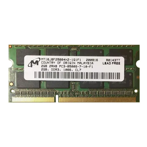 Micron MT16JSF25664HY-1G1F1 | 2GB DDR3-1066MHz PC3-8500 Non-ECC Unbuffered SODIMM CL7 2Rx8 1.5V 204-Pin Memory Module Refurbished -  refurbished available on Gotodirect