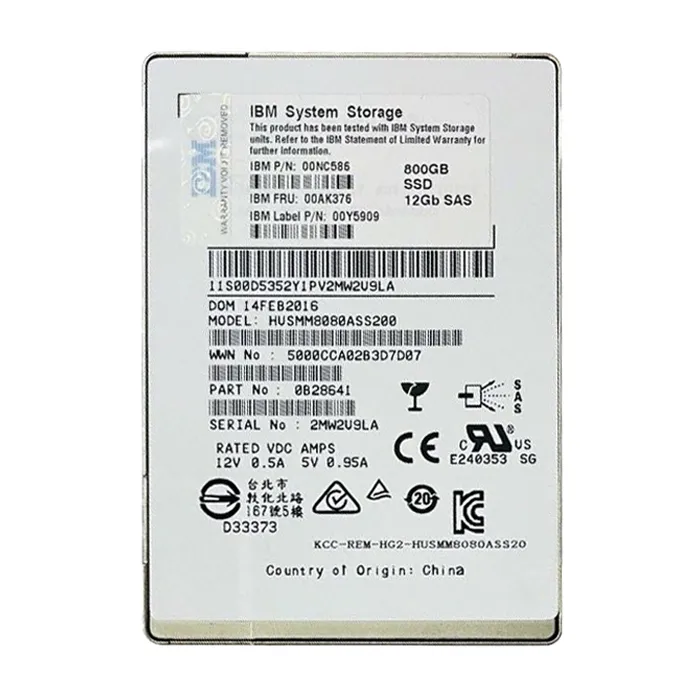 Buy IBM 00AK376 | 800GB Multi-Level Cell SAS 12Gb/s 2.5-Inch Solid State Drive Refurbished - $660.00 IBM 00AK376 | 800GB Multi-Level Cell SAS 12Gb/s 2.5-Inch Solid State Drive Refurbished - refurbished available on Gotodirect