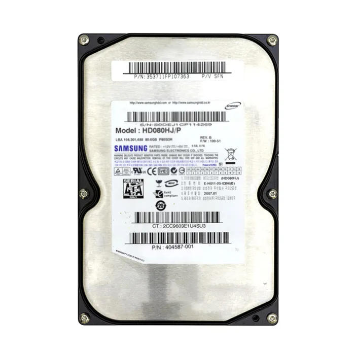 HP 404587-001 | 80GB 7200RPM SATA 3Gb/s 8MB Cache Hot-Pluggable 3.5-inch Hard Drive Refurbished - Hewlett-Packard (ou HP en abrégé) refurbished available on Gotodirect