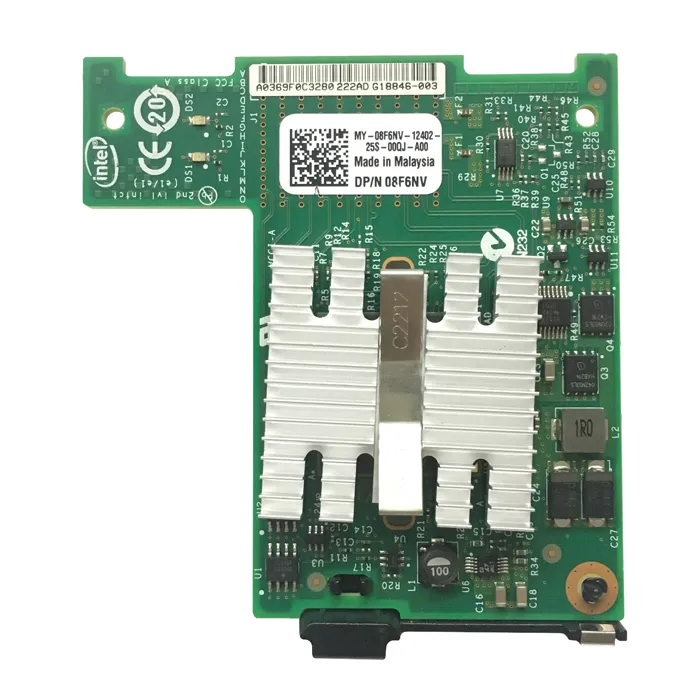Dell 08F6NV | Intel X520 2-Ports 10Gb/s KX4-KR Mezzanine Network Interface Card for PowerEdge M520 / M610 / M620 Refurbished - Dell refurbished available on Gotodirect