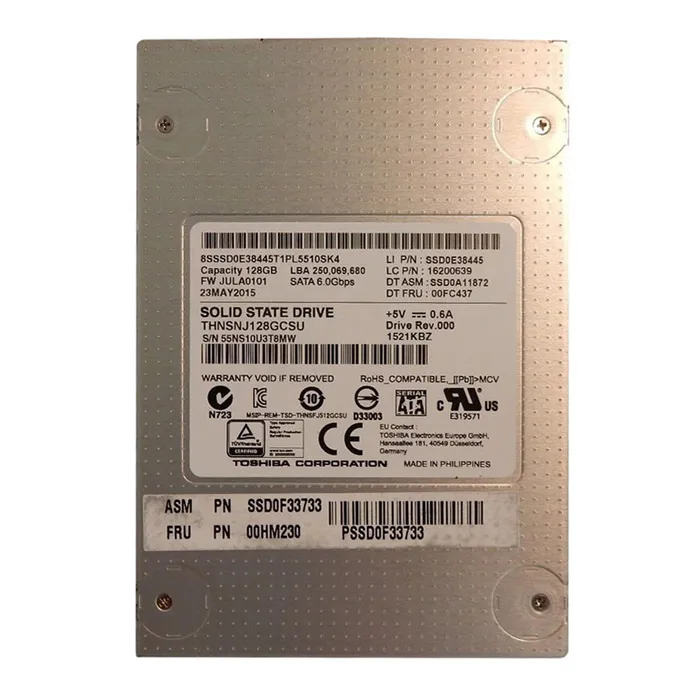 Lenovo 00HM230 | 128GB Multi-Level Cell SATA 6Gb/s 2.5-Inch Solid State Drive Refurbished - Lenovo refurbished available on Gotodirect