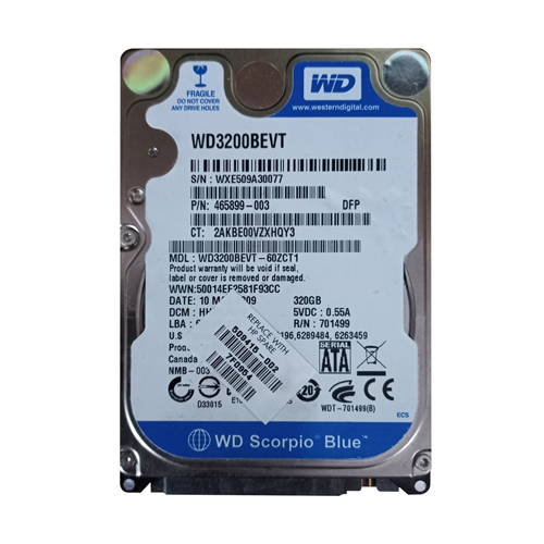 Buy HP 509415-002 | 320GB 5400RPM SATA 3Gb/s 8MB Cache 2.5-inch Hard Drive Refurbished - $218.33 HP 509415-002 | 320GB 5400RPM SATA 3Gb/s 8MB Cache 2.5-inch Hard Drive Refurbished - Hewlett-Packard (ou HP en abrégé) refurbished available on Gotodirect