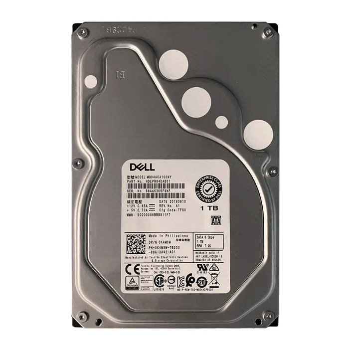 Dell 0K4M5W | 1TB 7200RPM SATA 6Gb/s Hot-Pluggable 128MB Cache (512n) 3.5-Inch Hard Drive for PowerEdge Servers Refurbished - Dell refurbished available on Gotodirect