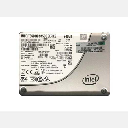 HP 878844-001 | 240GB Multi-Level Cell SATA 6Gb/s Read Intensive 2.5-Inch Solid State Drive Refurbished - Hewlett-Packard (ou HP en abrégé) refurbished available on Gotodirect