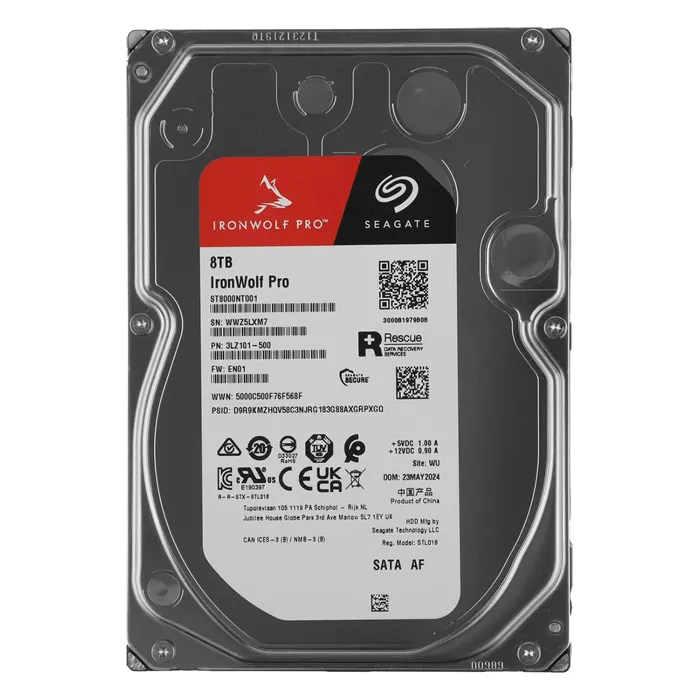 Seagate ST8000NT001 | IronWolf Pro Air 8TB 3.5-inch 6GB/s SATA 7200RPM 256MB Cache 512e NAS Server Hard Drive Refurbished - Seagate refurbished available on Gotodirect