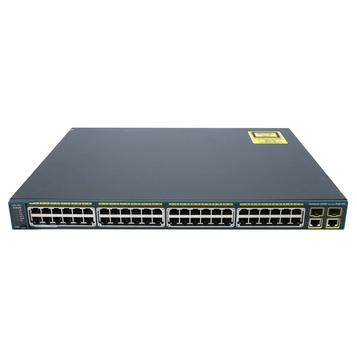 Buy Cisco WS-C2960-48PST-L= | Catalyst 2960 Series 2960-48PST 48 x RJ-45 Ports PoE+ 10/100Base-TX + 2 x RJ-45 GBE Ports + 2 x SFP Ports Layer 2 Managed 1U Rack-mountable Fast Ethernet Network Switch Refurbished - $1179.57 Cisco WS-C2960-48PST-L= | Catalyst 2960 Series 2960-48PST 48 x RJ-45 Ports PoE+ 10/100Base-TX + 2 x RJ-45 GBE Ports + 2 x SFP Ports Layer 2 Managed 1U Rack-mountable Fast Ethernet Network Switch Refurbished - Cisco Systems Inc. refurbished available on Gotodirect