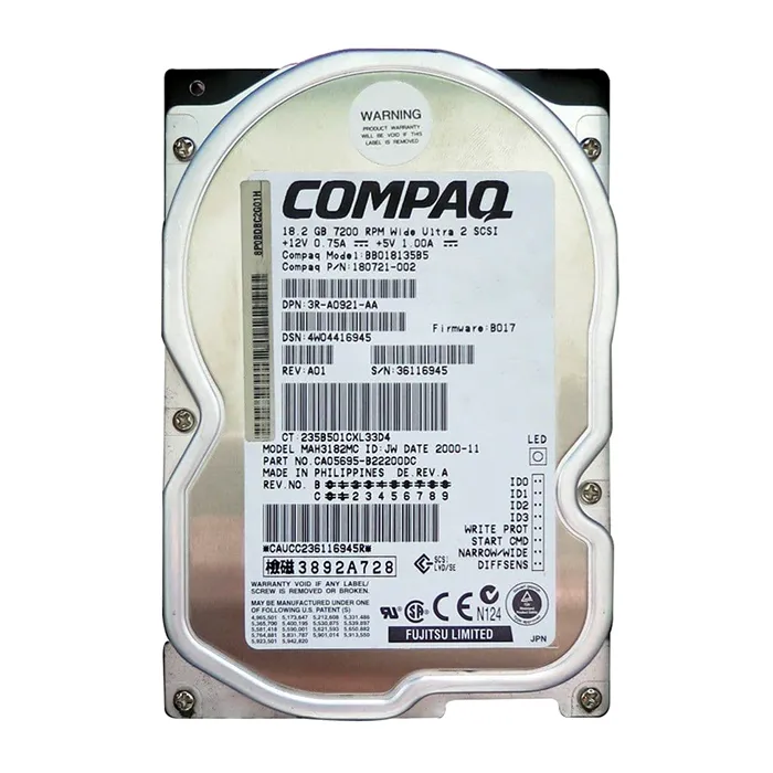 Fujitsu CA05695-B22200DC | 18.2GB 7200RPM Wide Ultra2 SCSI Hot Swappable LVD 80-Pin 3.5-Inch Hard Drive Refurbished - Fujitsu refurbished available on Gotodirect