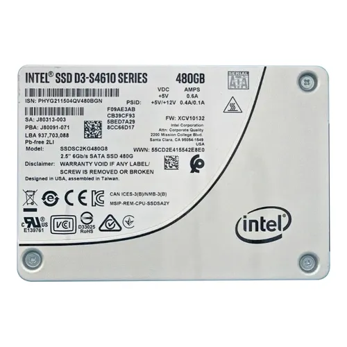 Intel SSDSC2KG480G801 | D3 S4610 480GB Triple-Level Cell SATA 6Gb/s 2.5-Inch Solid State Drive Refurbished - Intel refurbished available on Gotodirect
