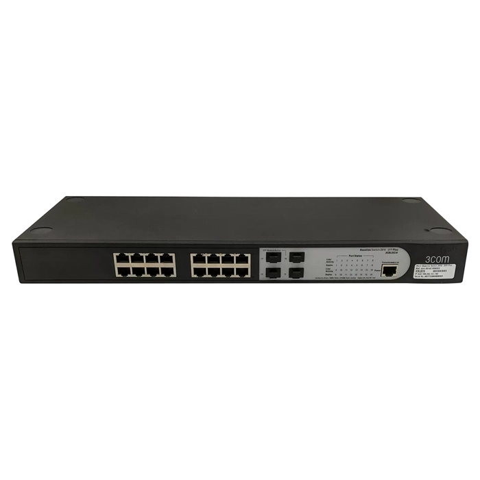 3Com 3CBLSG16-US | Baseline 2916-SFP Plus Managed Ethernet Switch 16 x 10/100/1000Base-T LAN 4 x SFP (mini-GBIC) Managed Ethernet Switch Refurbished -  refurbished available on Gotodirect