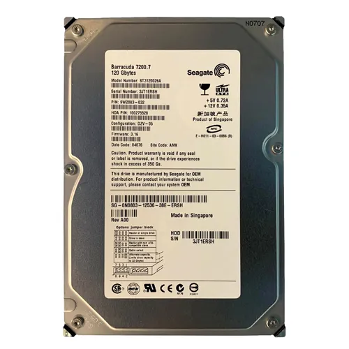 Dell 0N0803 | 120GB 7200RPM ATA-100 8MB Cache 3.5-Inch Hard Drive Refurbished - Dell refurbished available on Gotodirect