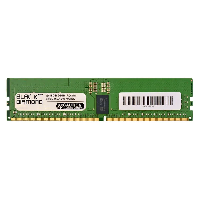 Black Diamond BD16G4800MCR28 | 16GB DDR5-4800MHz PC5-38400 ECC Registered RDIMM CL40 1Rx8 1.1V 288-Pin Memory Module Refurbished - Black Diamond refurbished available on Gotodirect