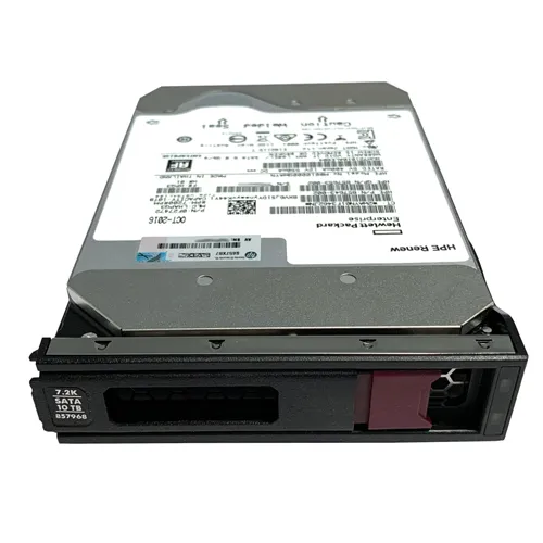 HP 857968-001 | 10TB 7200RPM SATA 6GB/s Hot-Pluggable 3.5-Inch LPc Hard Drive for ProLiant Gen8/Gen9/Gen10/Gen10+/Gen11 Servers Refurbished - Hewlett-Packard (ou HP en abrégé) refurbished available on Gotodirect