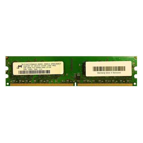 Micron MT16HTF25664AY-800G1 | 2GB DDR2-800MHz PC2-6400 Non-ECC Unbuffered UDIMM CL6 2Rx8 1.8V 240-Pin Memory Module Refurbished -  refurbished available on Gotodirect