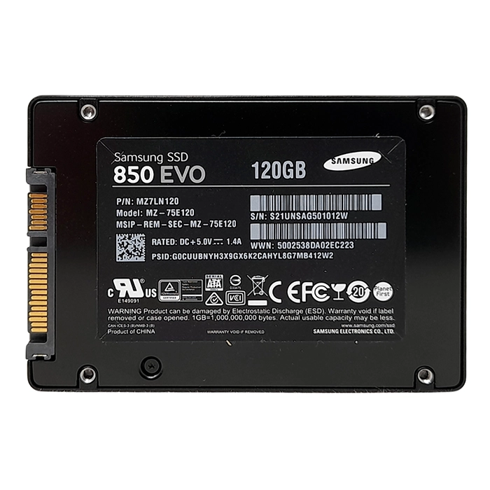 Samsung MZ-75E120B/AM | 850 EVO Series 120GB 2.5-inch 6GB/s SATA 256MB Cache V-NAND 3bit MLC Solid State Drive Refurbished - Samsung refurbished available on Gotodirect