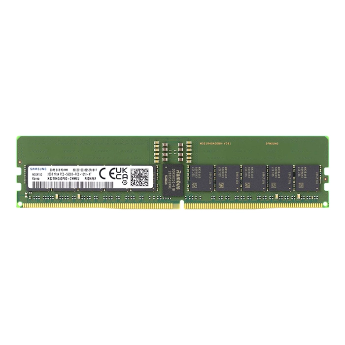 Samsung M321R4GA0PB0-CWM | 32GB DDR5-5600MHz PC5-44800 ECC Registered RDIMM CL46 1Rx4 1.1V 288-Pin  Memory Module Refurbished - Samsung refurbished available on Gotodirect