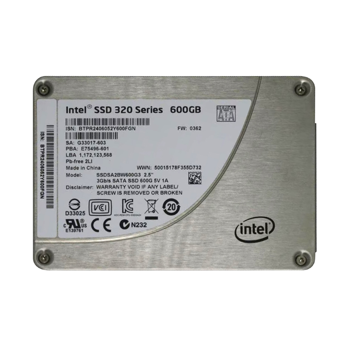 Intel SSDSA2BW600G301 | 320 600GB Multi-Level Cell SATA 3Gb/s 2.5-Inch Solid State Drive Refurbished - Intel refurbished available on Gotodirect