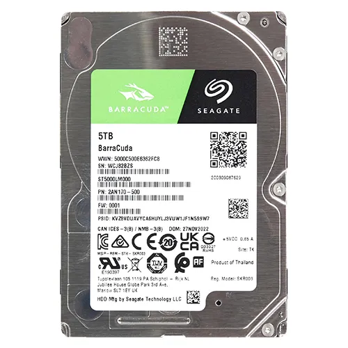 Seagate ST5000LM000 | BarraCuda 5TB 2.5-inch 6GB/s SATA 5400RPM 128MB Cache 512e Laptop Hard Drive Refurbished - Seagate refurbished available on Gotodirect