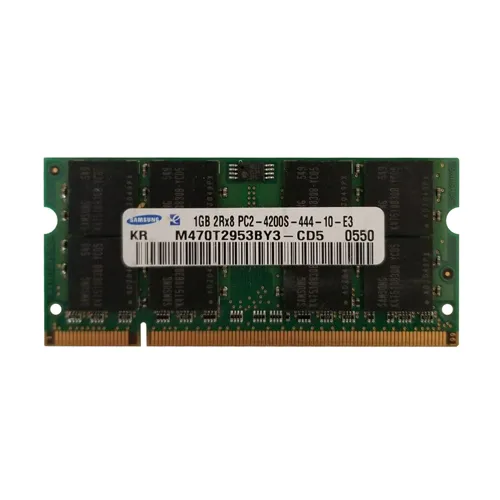 Samsung M470T2953BY3-CD5 | 1GB DDR2-533MHz PC2-4200 Non-ECC Unbuffered SODIMM CL4 2Rx8 1.8V 200-Pin Memory Module Refurbished - Samsung refurbished available on Gotodirect
