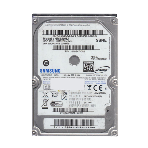 HP 610947-002 | 320GB 7200RPM SATA 3Gb/s 16MB Cache 2.5-inch Hard Drive Refurbished - Hewlett-Packard (ou HP en abrégé) refurbished available on Gotodirect