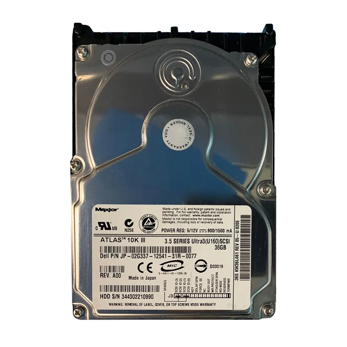 Dell 02G337 | 36GB 10000RPM Ultra160 SCSI 68-Pin 3.5-Inch Hard Drive Refurbished - Dell refurbished available on Gotodirect