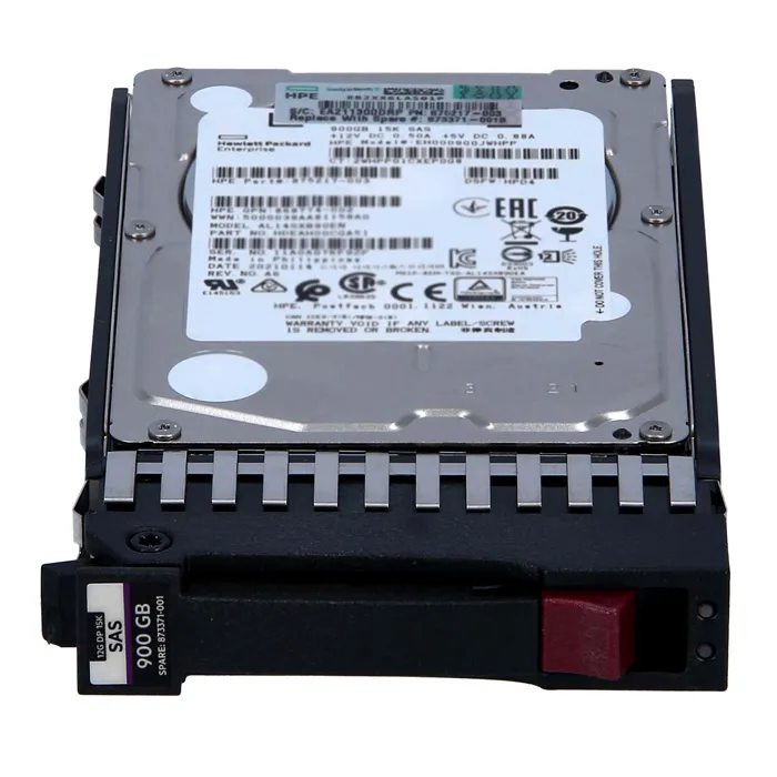 HP 873371-001 | 900GB 15000RPM SAS 12Gb/s Hot-Pluggable Dual Port SFF 2.5-Inch Enterprise Hard Drive for MSA 1040 SAN Storage Array Refurbished - Hewlett-Packard (ou HP en abrégé) refurbished available on Gotodirect