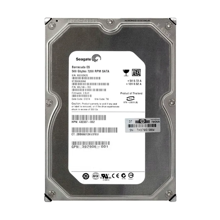 HP 397906-001 | 500GB 7200RPM SATA 1.5Gb/s 16MB Cache LFF Hot-Pluggable 3.5-inch Hard Drive Refurbished - Hewlett-Packard (ou HP en abrégé) refurbished available on Gotodirect