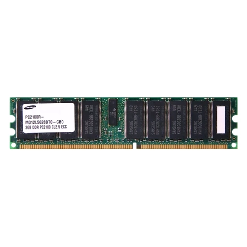 Samsung M312L5628BT0-CB0 | 2GB DDR-266MHz PC-2100 ECC Registered RDIMM CL2.5 2Rx4 2.5V 184-Pin Memory Module Refurbished - Samsung refurbished available on Gotodirect