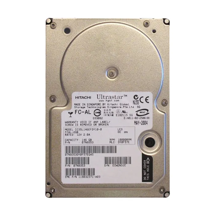 EMC 118032371-A03 | 146GB 10000RPM Fibre Channel 2Gb/s 8MB Cache 3.5-Inch Internal Hard Drive Refurbished -  refurbished available on Gotodirect