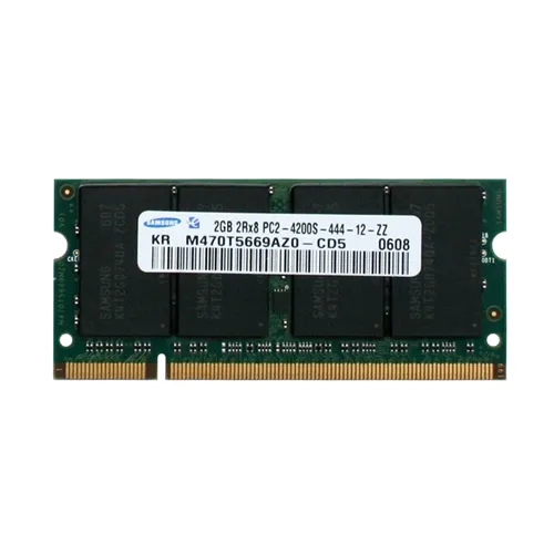 Samsung M470T5669AZO-CD5 | 2GB DDR2-533MHz PC2-4200 Non-ECC Unbuffered SODIMM CL4 2Rx8 1.8V 200-Pin Memory Module Refurbished - Samsung refurbished available on Gotodirect