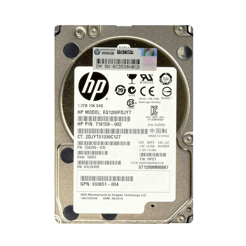 HP EG12000FDJYT | 3Par 1.2TB 10000RPM SAS 12Gb/s 2.5-Inch Hard Drive Refurbished - Hewlett-Packard (ou HP en abrégé) refurbished available on Gotodirect