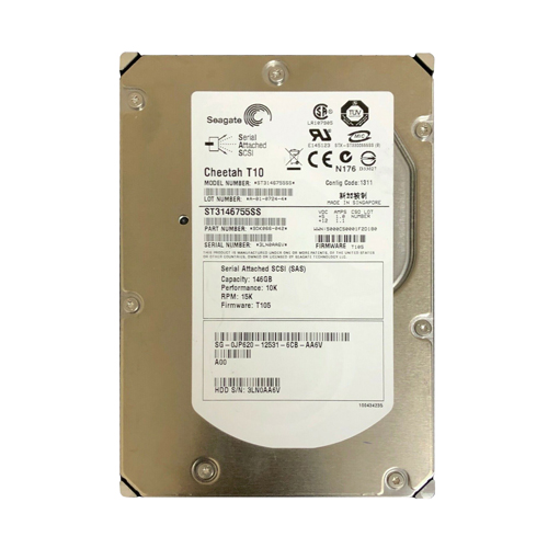 Dell 0JP620 | 146GB 10000RPM SAS 3Gb/s Hot-Pluggable 3.5-Inch Hard Drive for PowerEdge Server Refurbished - Dell refurbished available on Gotodirect