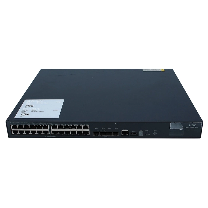 HP JC100A | FlexFabric 5800 Series 5800-24G 24 x 10/100/1000Base-T RJ-45 and 4 x 10GbE Fixed SFP+ Ports and 1 x Extended Module Slot Layer 3 Managed Gigabit Ethernet Network Switch Refurbished - Hewlett-Packard (ou HP en abrégé) refurbished available on Gotodirect