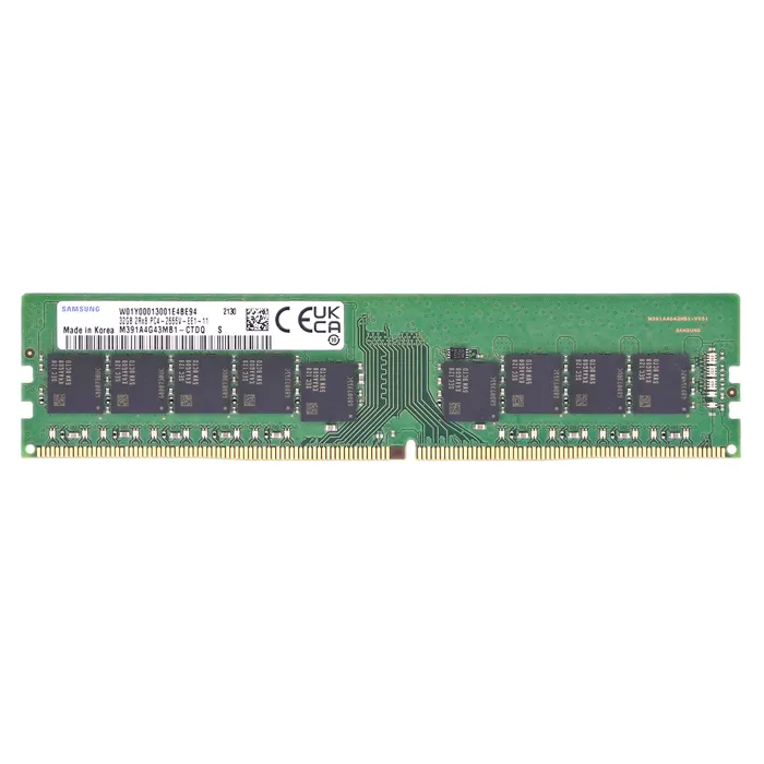 Samsung M391A4G43MB1-CTD | 32GB DDR4-2666MHz PC4-21300 ECC Unbuffered UDIMM CL19 2Rx8 1.2V 288-Pin Memory Module Refurbished - Samsung refurbished available on Gotodirect